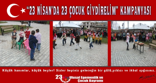 23 Nisan&#039;da 23 Çocuk Giydirelim Kampanyası