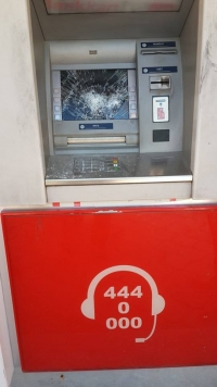 Ziraat Bankası ATM&#039;sine Çirkin Saldırı