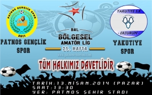 Patnos Gen&ccedil;lik Spor - Yakutiye Spor 