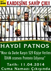 Patnos' ta Mısırda Verilen İdam Kararına Protesto Yürüyüşü