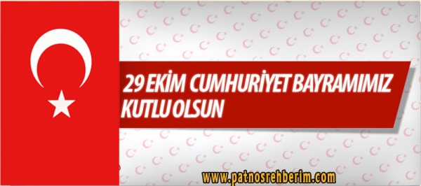 29 Ekim Cumhuriyet Bayramınız Kutlu Olsun