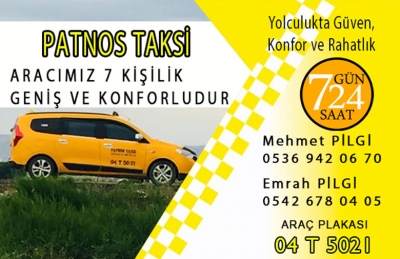 Patnos Taksi Mehmet PİLGE