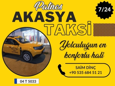 Patnos Akasya Taksi Saim DİN&Ccedil;