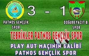 Play Aut Ma&ccedil;ının Galibi PATNOS GEN&Ccedil;LİK SPOR