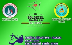 Beşirli Spor - Patnos Gen&ccedil;lik Spor 6 Nisan 2014