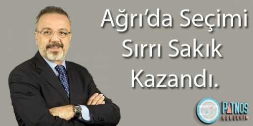 Ağrı Belediye Başkanlığını Sırrı Sakık Kazandı