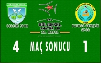 Dersimspor:4 - Patnos Gençlik Spor:1 Maç Sonucu